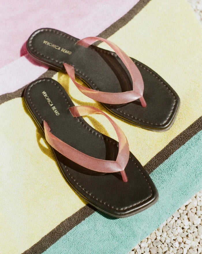 Veronica Beard Clea Jelly Flip-Flop Sandal - Orchid Haze