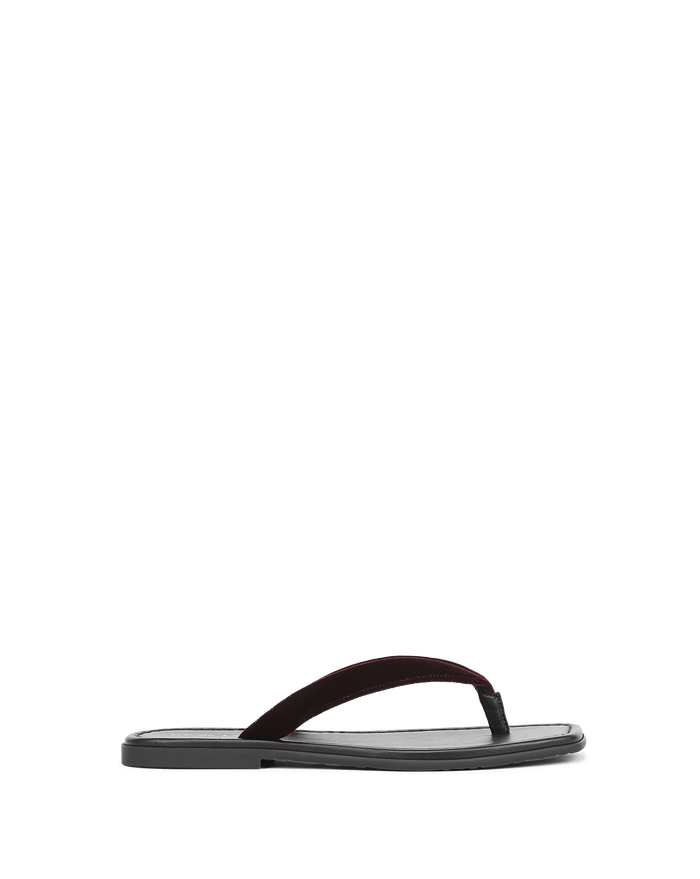 Clea Velvet Flip-Flop Sandal