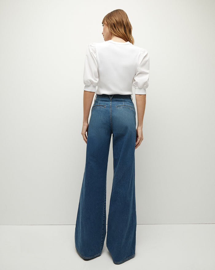 Veronica Beard Coralee Crewneck Top - White