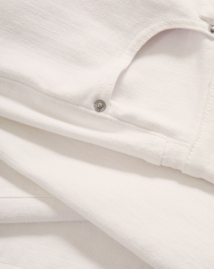 Veronica Beard White denim jeans with a classic five-pocket design and silver-toned hardware.
