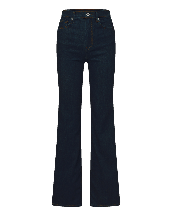 Veronica Beard Crosbie Slim Wide-Leg Jean - Indigo Rinse