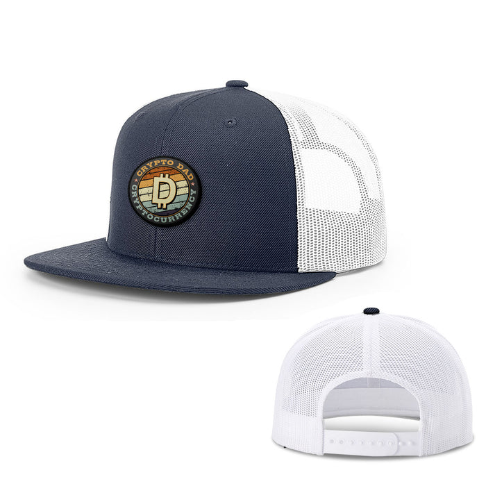 Snapback Flatbill / Navy and White / One Size