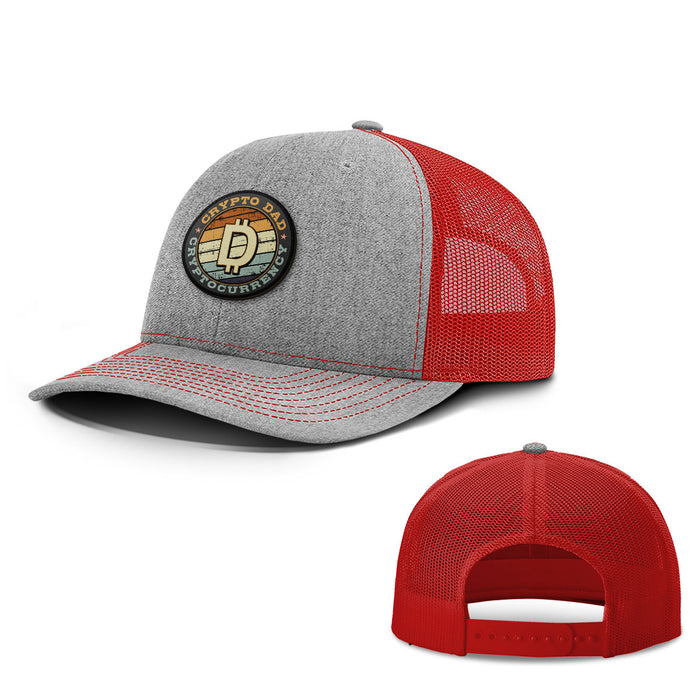 Crypto Dad Patch Hats - BustedTees.com