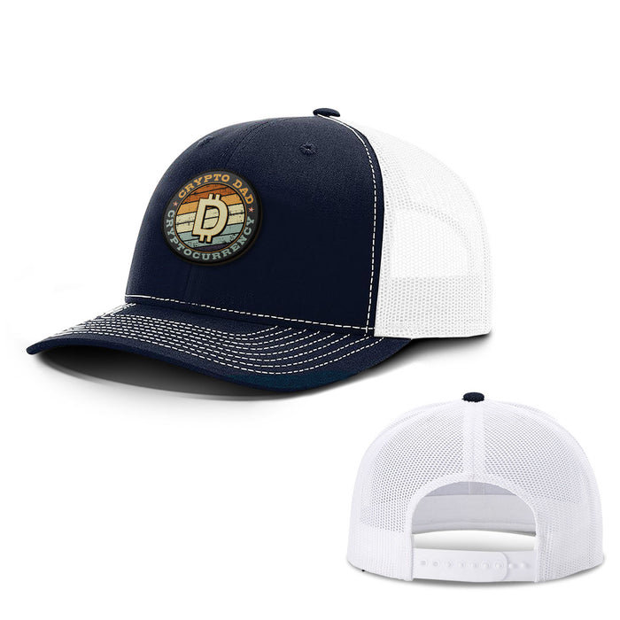 Snapback Trucker / Navy and White / One Size