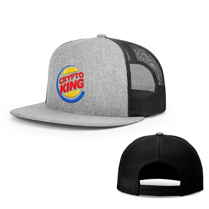 Snapback Flatbill / Heather and Black / One Size