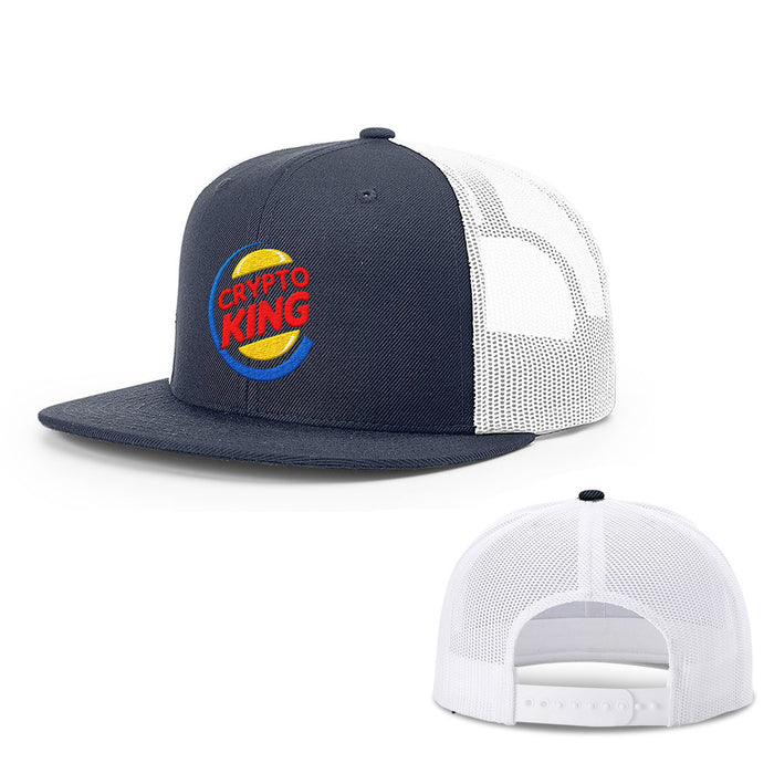 Snapback Flatbill / Navy and White / One Size