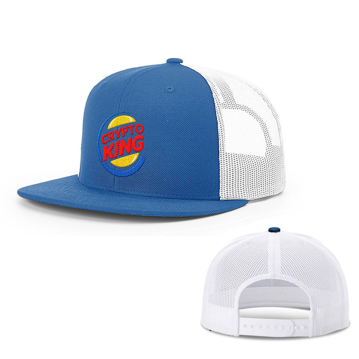 Snapback Flatbill / Royal Blue and White / One Size
