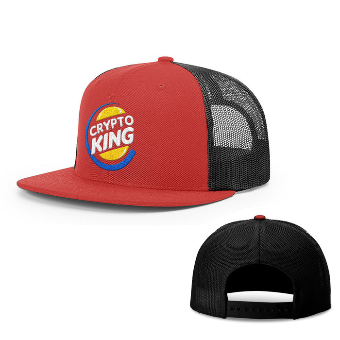 Snapback Flatbill / Red and Black / One Size