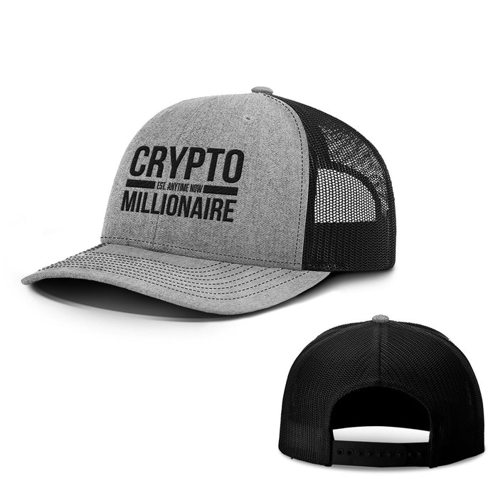 Crypto Millionaire Hats - BustedTees.com