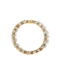 Veronica Beard Crystal Tubogas Collar Necklace Gold
