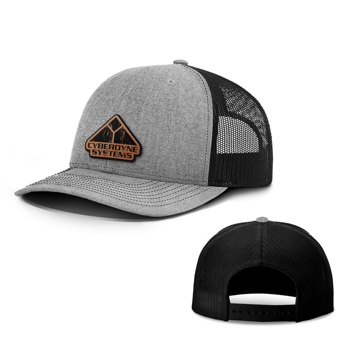 Cyberdyne Systems Leather Patch Hats - BustedTees.com