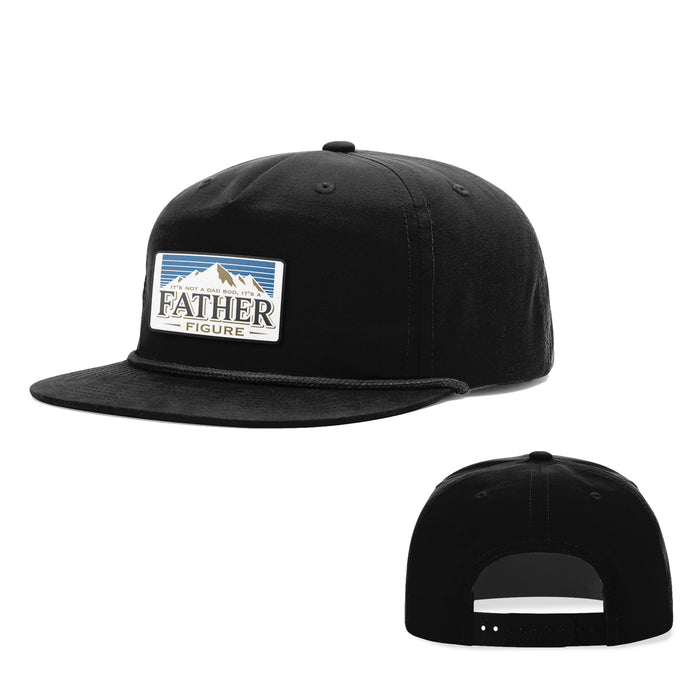 Snapback Rope Flatbill / Full Black / One Size