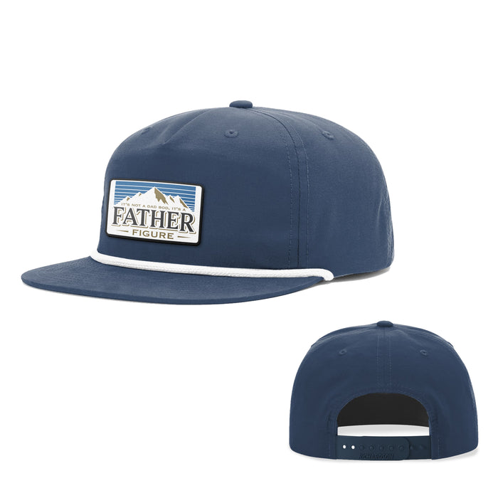 Snapback Rope Flatbill / Navy and White / One Size