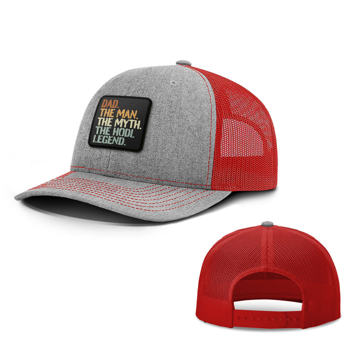 Dad The Hodl Legend Patch Hats - BustedTees.com