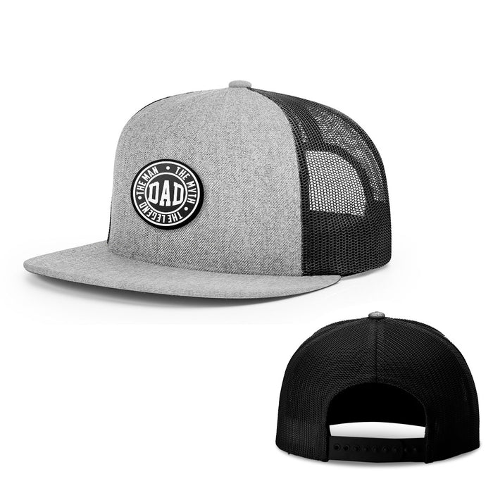 Snapback Flatbill / Heather and Black / One Size