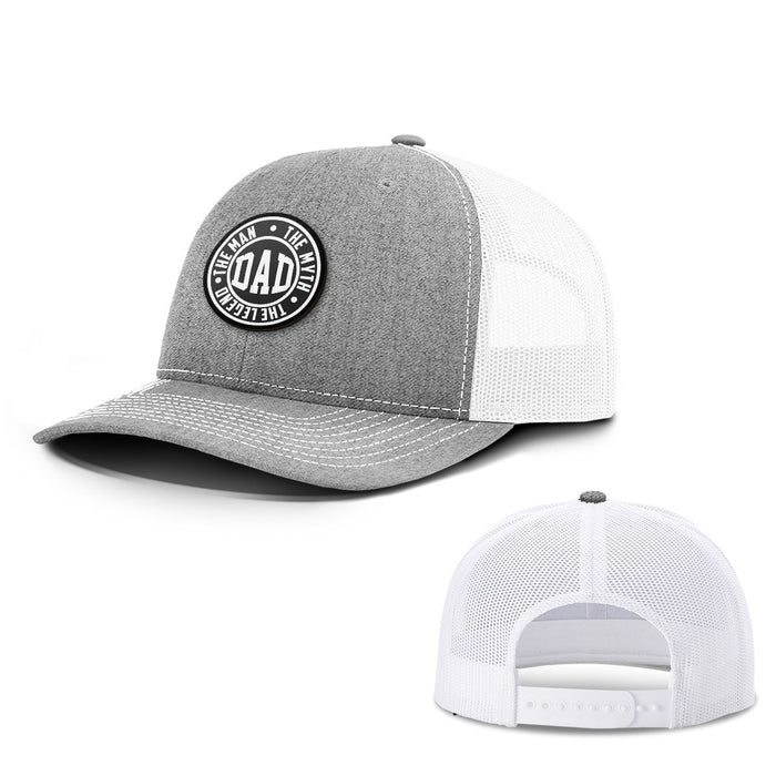Daddy The Man The Myth Patch Hats - BustedTees.com