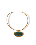 Veronica Beard Dakota Green Agate Necklace Green Agate