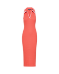 Veronica Beard Darien Midi Dress - Persimmon