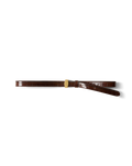 Veronica Beard Dash Croc-Embossed Belt - Chestnut