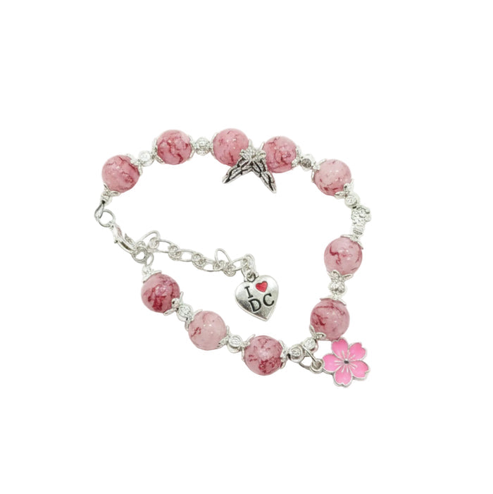 DC Bobble Bracelet Pink