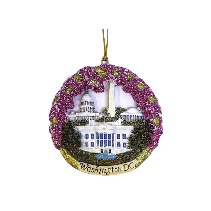 DC Wreath Ceramic Ornament