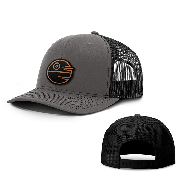 Death Star Leather Patch Hats - BustedTees.com