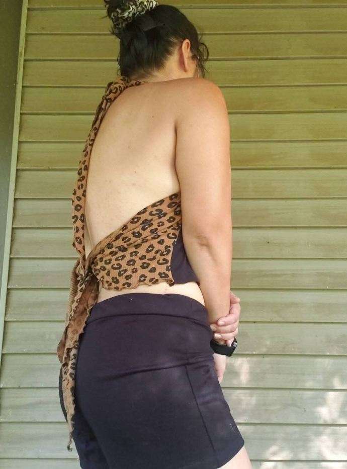 Def Leppard Leopard Print Halter Top | Custom Handcrafted