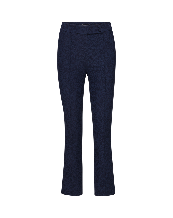 Veronica Beard Dell Jacquard Pant - Navy