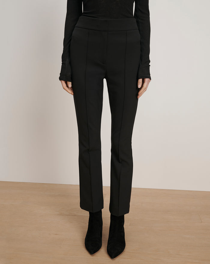 Veronica Beard Dell Scuba Slim-Leg Pant - Black