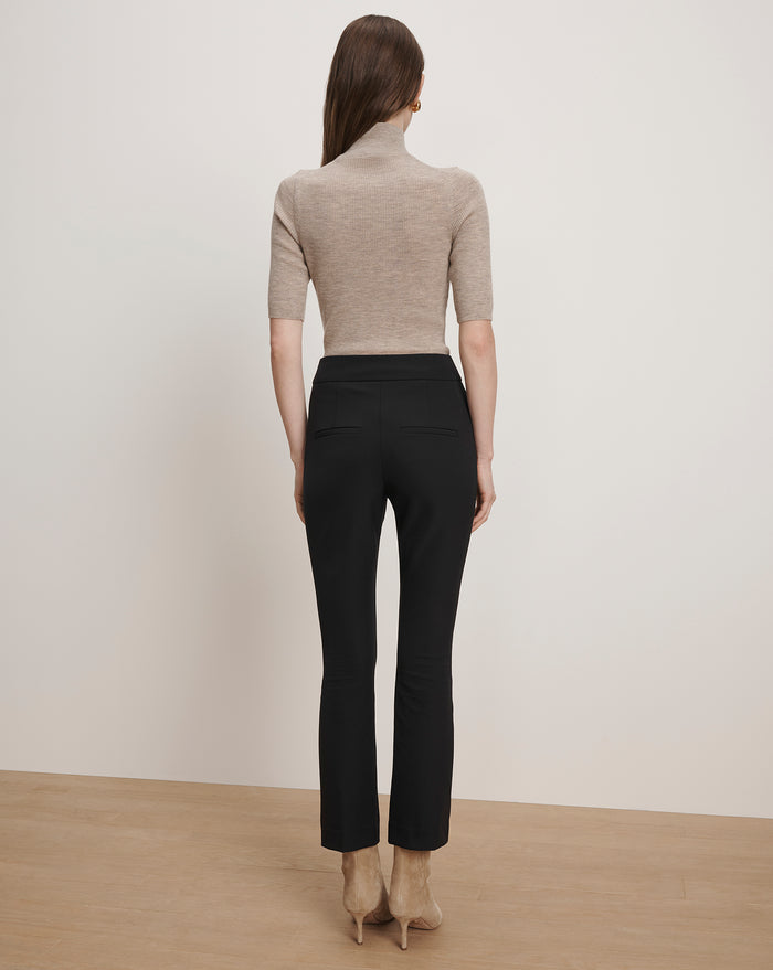 Veronica Beard Dell Scuba Slim-Leg Pant - Navy