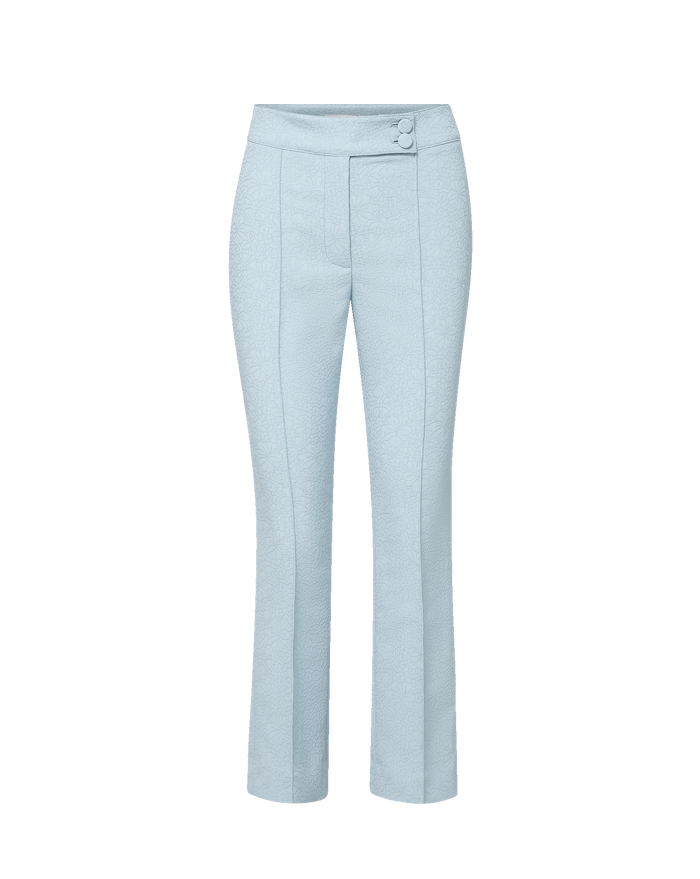 Veronica Beard Dell Slim-Leg Pant - Blue Stream
