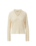Veronica Beard Deveraux Pointelle Sweater - Ecru