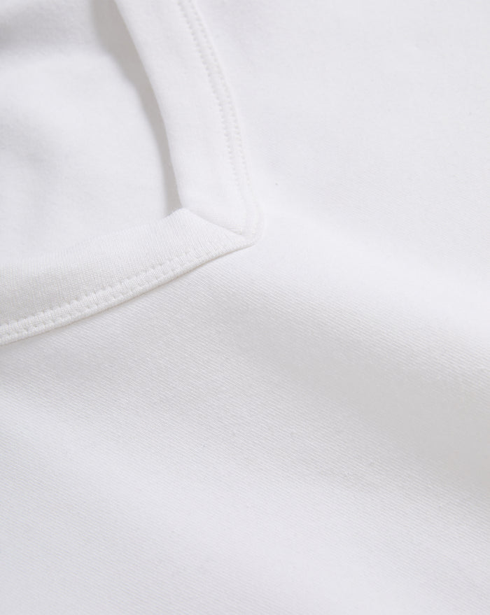 Veronica Beard White cotton V-neck t-shirt.