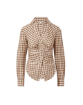 Veronica Beard Devra Button-Down Shirt - Elderberry Multi