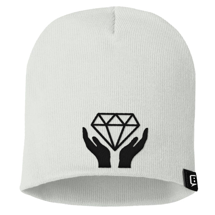 Uncuffed Beanies / White / One SIze
