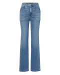 Veronica Beard Dylan Patch-Pocket Straight-Leg Jean - Orbit Glare