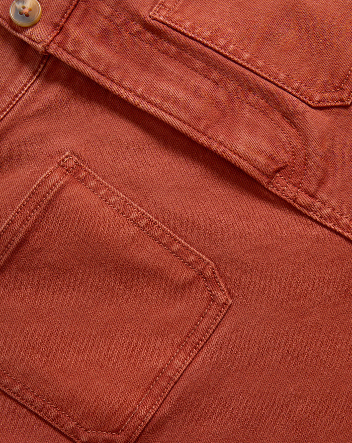 Veronica Beard Elijah Denim Short - Rust