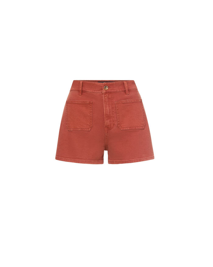 Veronica Beard Elijah Denim Short - Rust