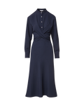 Veronica Beard Ellers Midi Shirtdress Dress - Navy