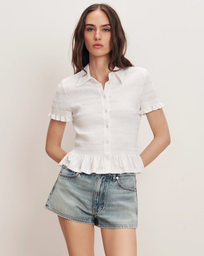 Veronica Beard Ellisandra Top - White