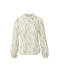 Veronica Beard Emiko Floral Blouse - Dove White Multi