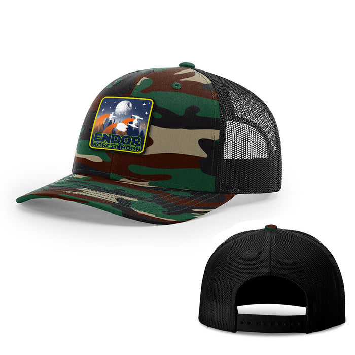Snapback Trucker / Green Camo and Black / One Size