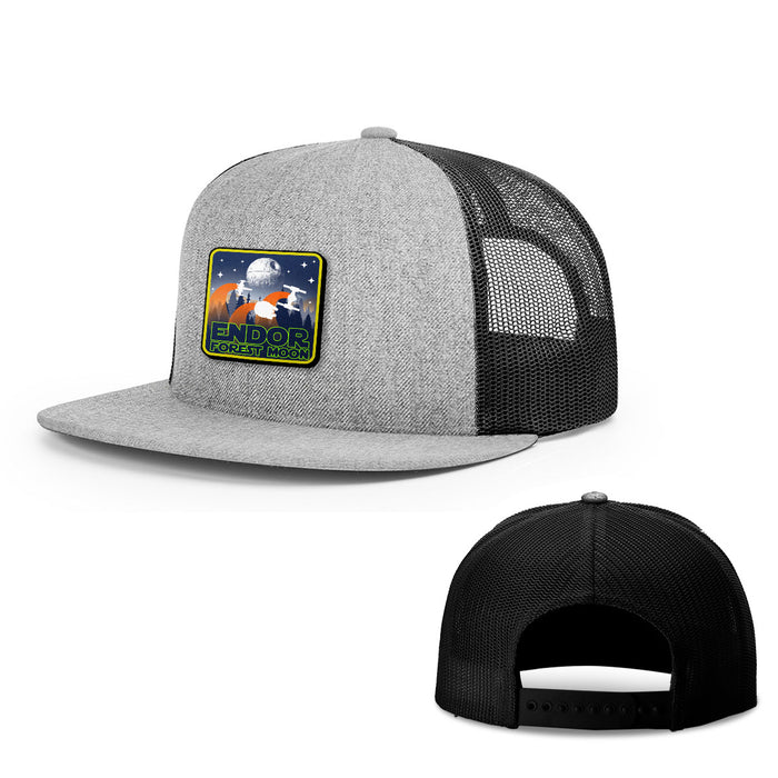 Snapback Flatbill / Heather and Black / One Size