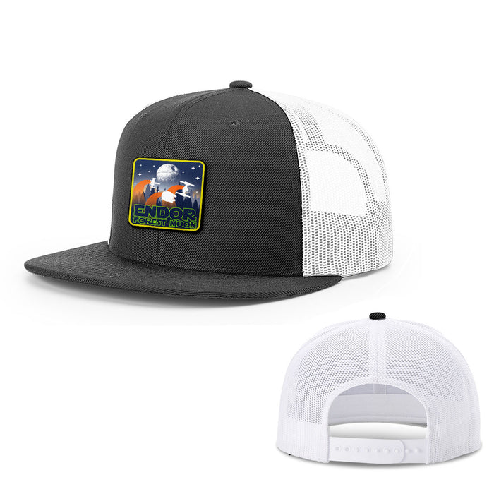 Snapback Flatbill / Black and White / One Size