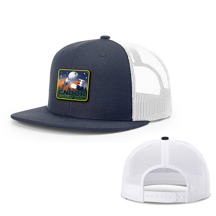 Snapback Flatbill / Navy and White / One Size
