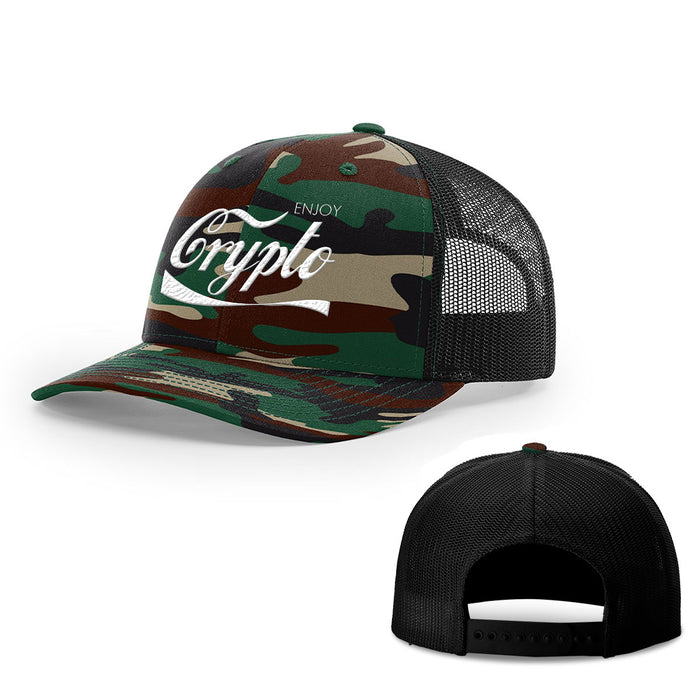 Snapback Trucker / Green Camo and Black / One Size