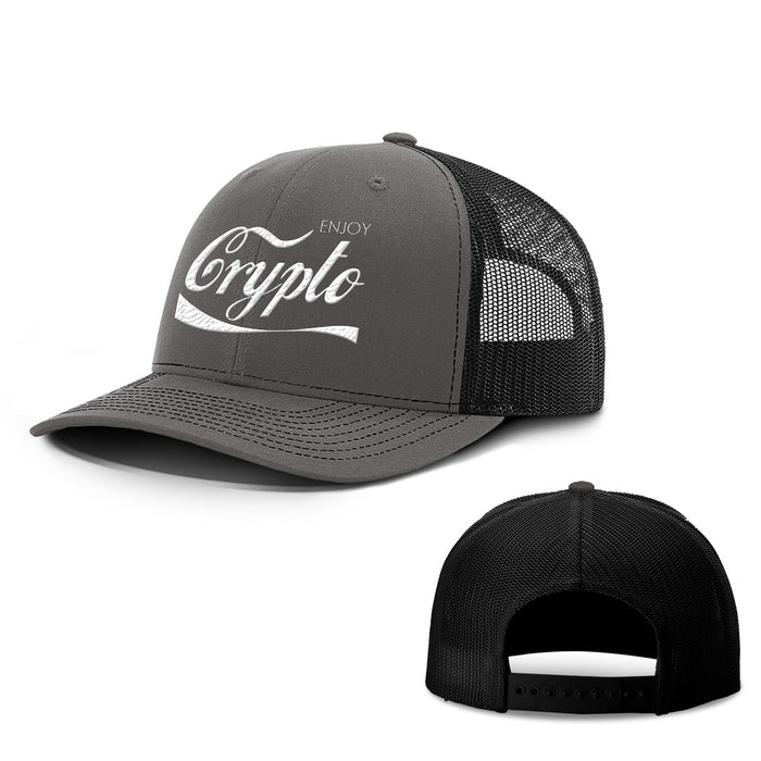 Enjoy Crypto Hats - BustedTees.com