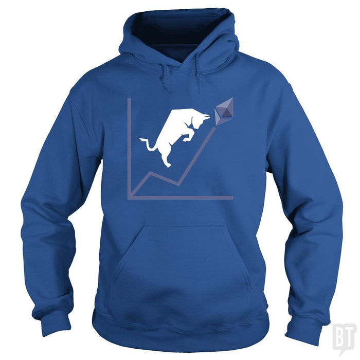 SunFrog-Busted BustedTees Hoodie / Royal Blue / S ETH Bull Run