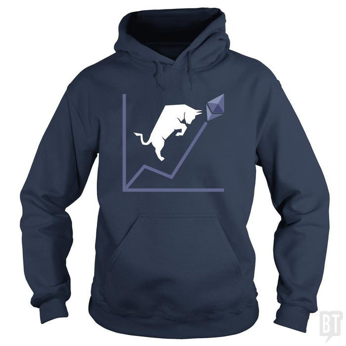 SunFrog-Busted BustedTees Hoodie / Navy Blue / S ETH Bull Run