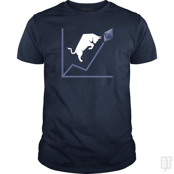 SunFrog-Busted BustedTees Classic Guys / Unisex Tee / Navy Blue / S ETH Bull Run